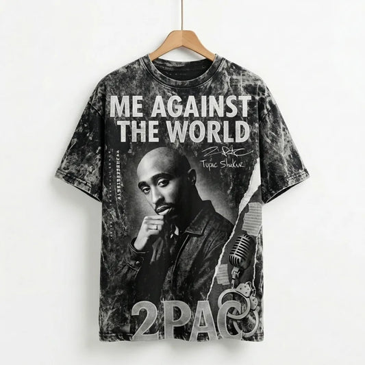 2PAC "Me Against The World" Premium Oversized Graphic Tee