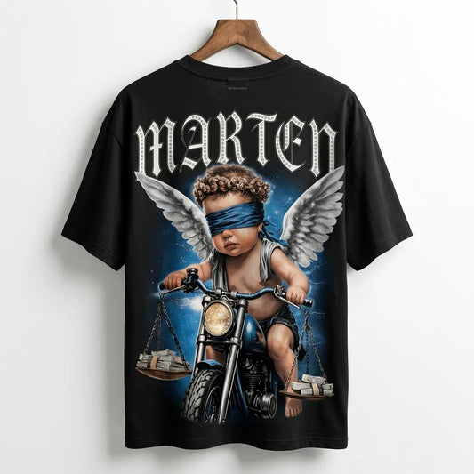 Marten Streetwear: The "Born to Wild" Heavyweight Oversized T-Shirt