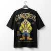 Marten Streetwear: "Brooklyn Boss" Blue Oversized Drop-Shoulder Tee