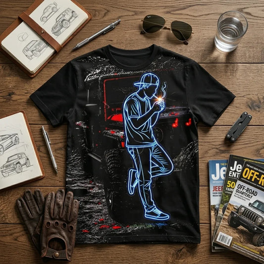 Midnight Spark Oversized Tee