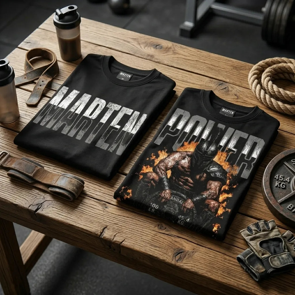 "POWER" Oversized Heavyweight Tee – Onyx Black | Marten Streetwear Pakistan