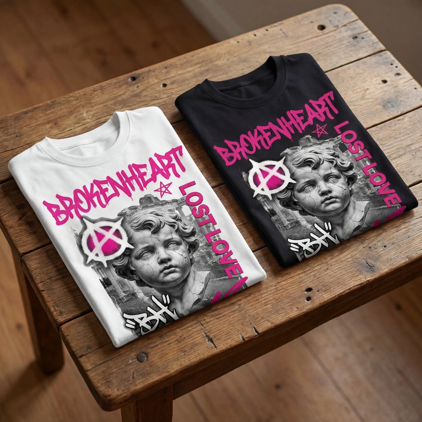 Brokenheart" Oversized Graphic Tee l The "Lost Love" Anarchy