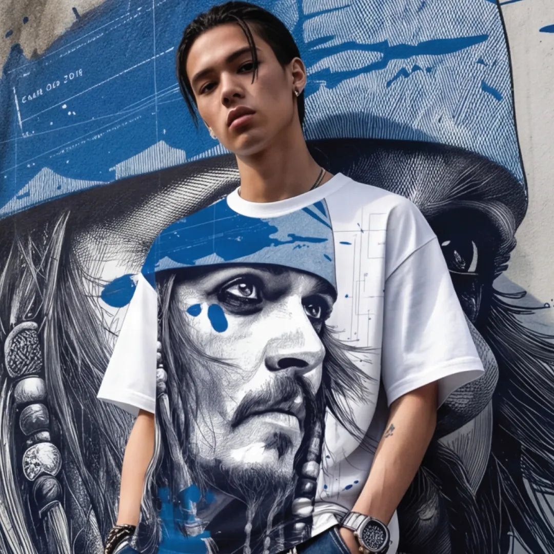 Marten "Rebel Captain" Oversized Graphic Tee