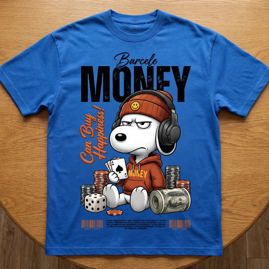 Money Character Graphic T-Shirt for Boys