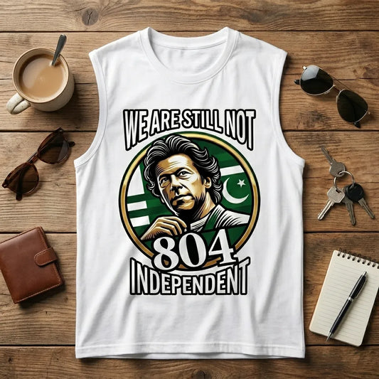imran Khan Inspired 804 Independence Edition Oversized Sleeveless T-Shirt