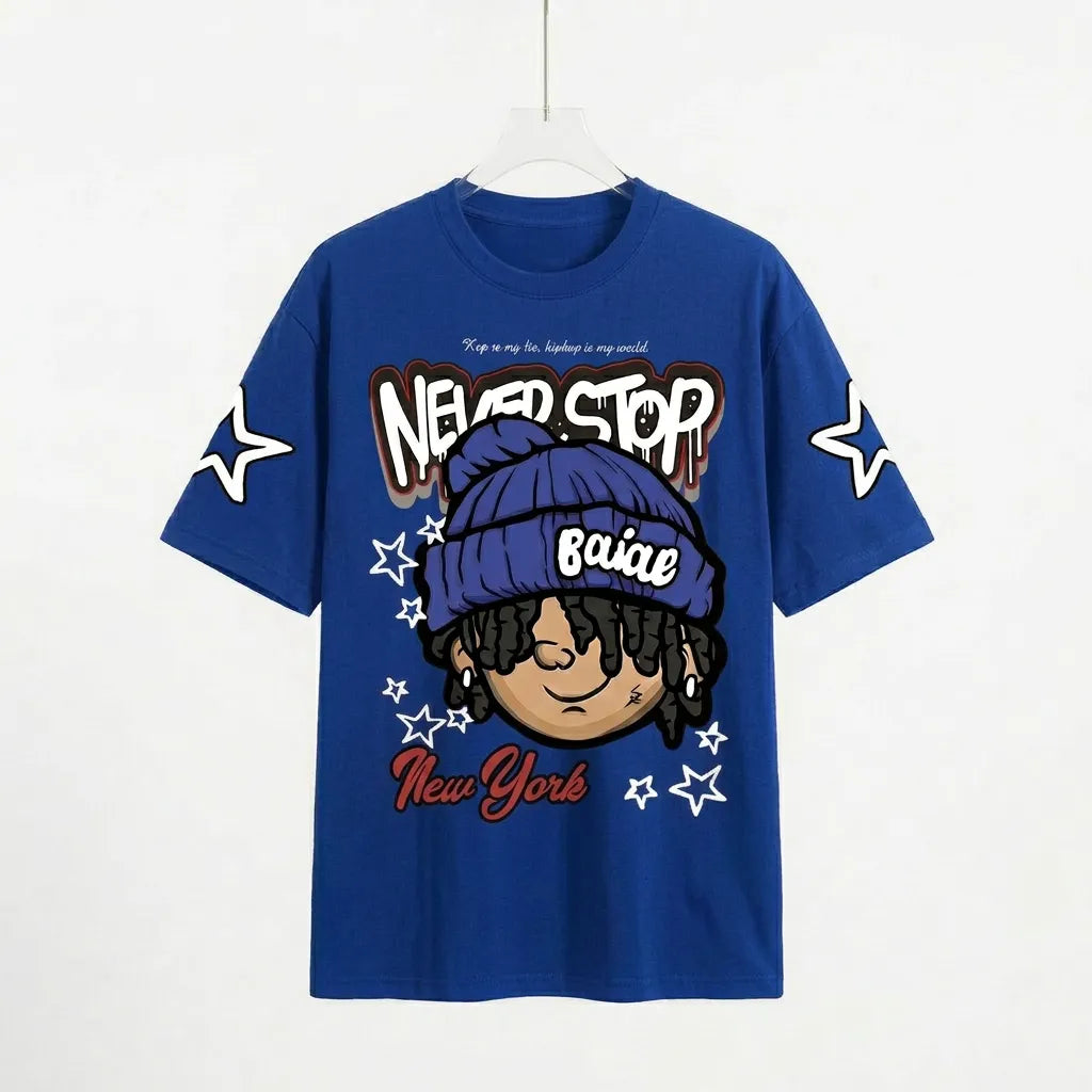 The "Never Stop" Graffiti Mascot Tee