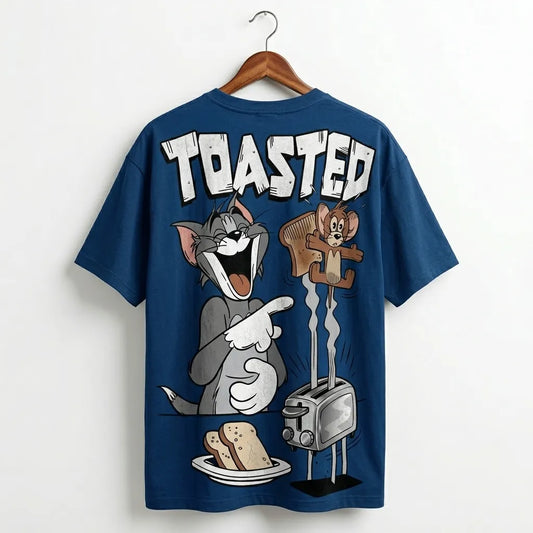 "TOASTED" Graphic Oversized Tee