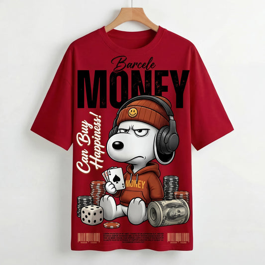 Money Character Graphic T-Shirt for Boys