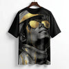 The King" MJ Golden Portrait Oversized Tee