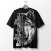 The "Alpha Spirit" Oversized Graphic Tee – Wolf Edition