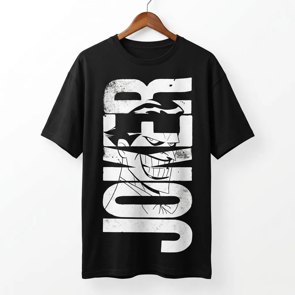 The Joker Typography Drop-Shoulder T-Shirt - Marten Streetwear
