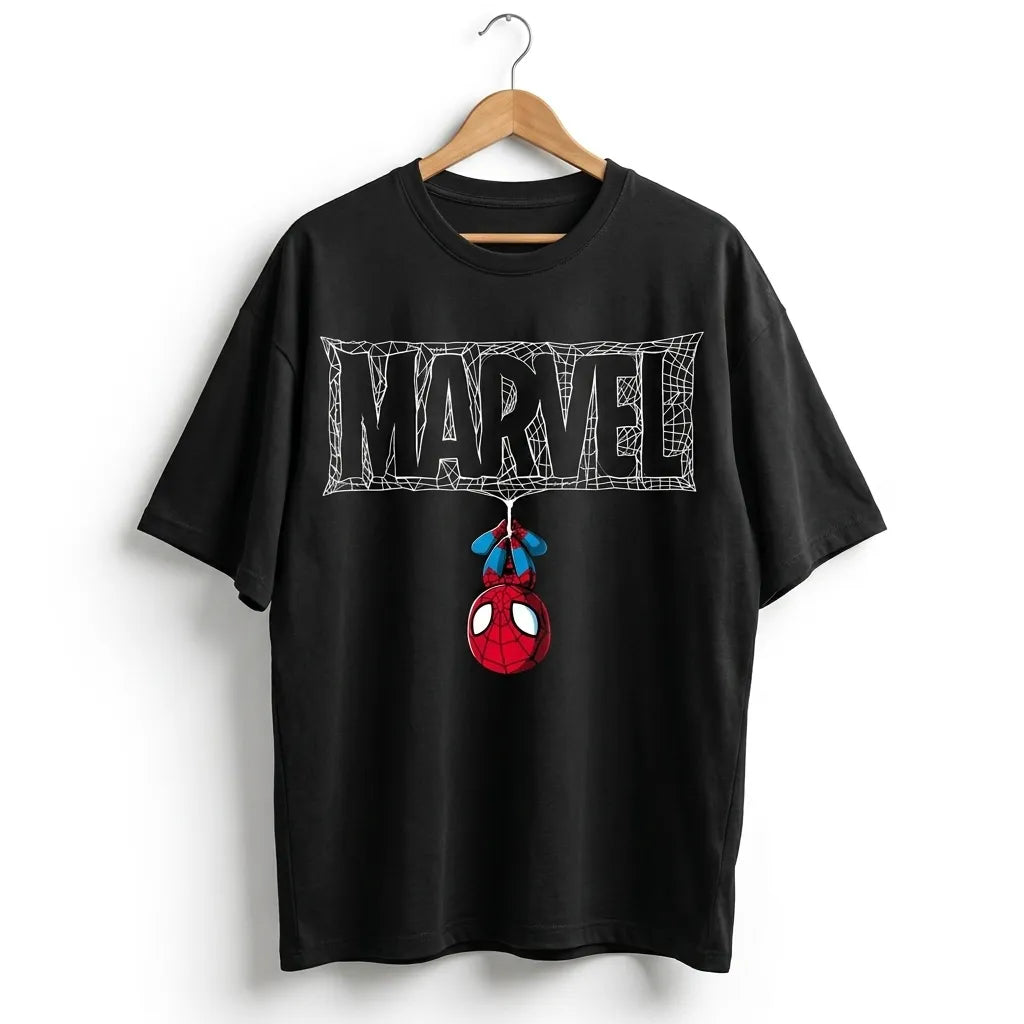 The Web-Slinger Oversized Tee – Marvel Edition