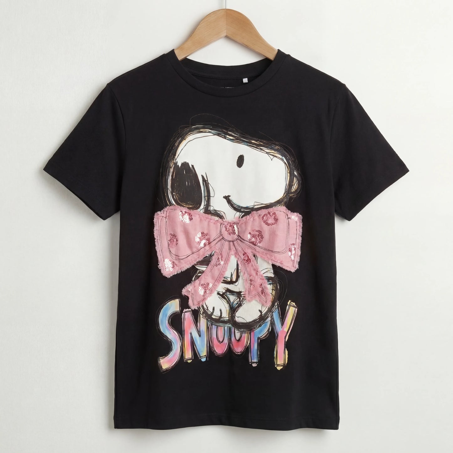 Marten Streetwear Snoopy Pink Oversized Graphic T-Shirt