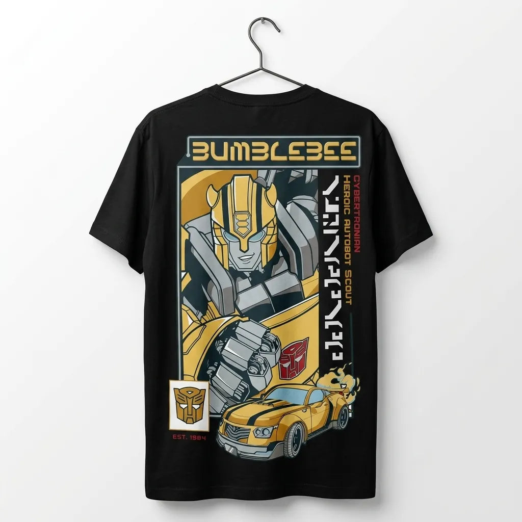 Marten Streetwear – Bumblebee "Heroic Autobot Scout" Oversized Drop Shoulder T-Shirt & Shorts fro kids