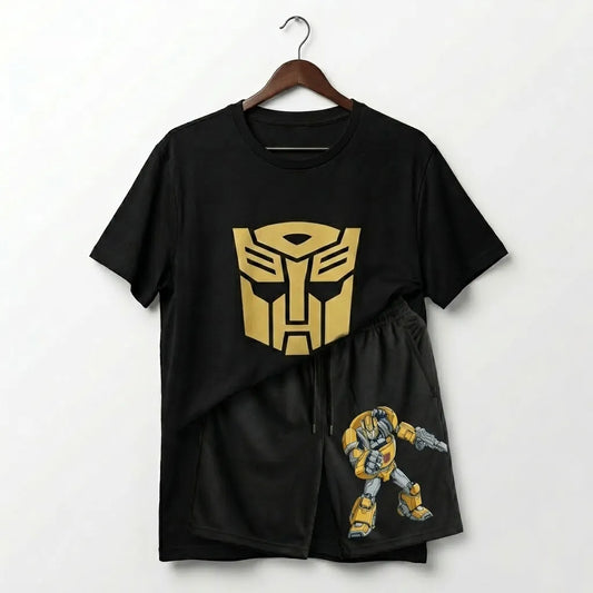 Marten Streetwear – Bumblebee "Heroic Autobot Scout" Oversized Drop Shoulder T-Shirt & Shorts fro kids