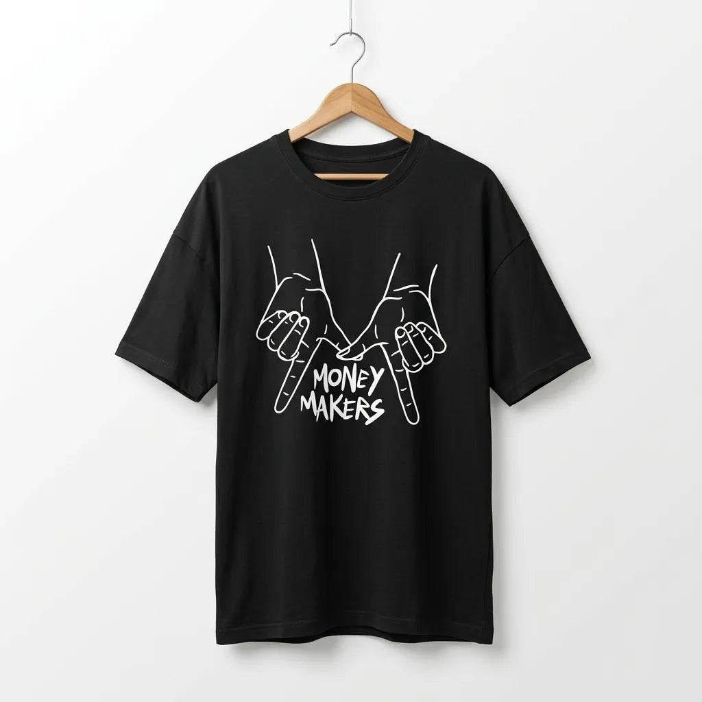MONEY MAKERS // Signature Oversized Drop-Shoulder Tee