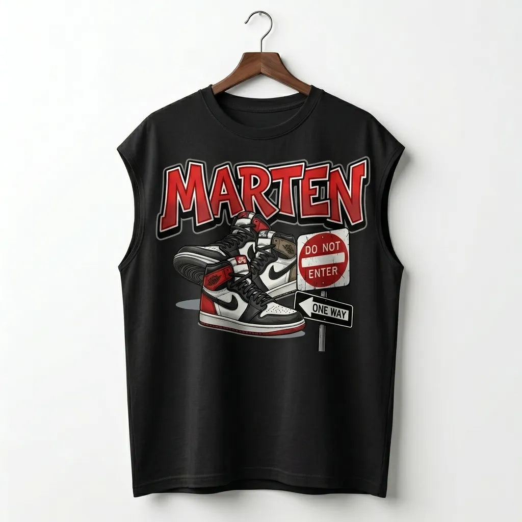 Marten "Urban Rebel" Oversized Sleeveless Tee 