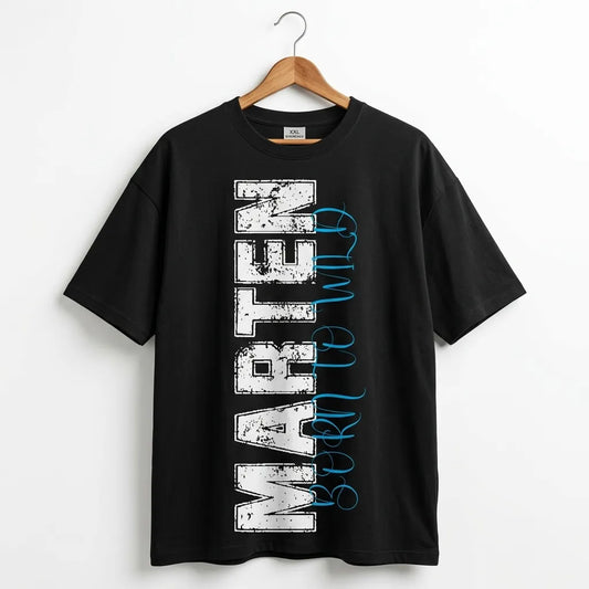 Marten Streetwear: The "Born to Wild" Heavyweight Oversized T-Shirt