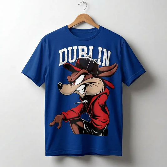The "Dublin Hustle" Oversized Graphic Tee – Black