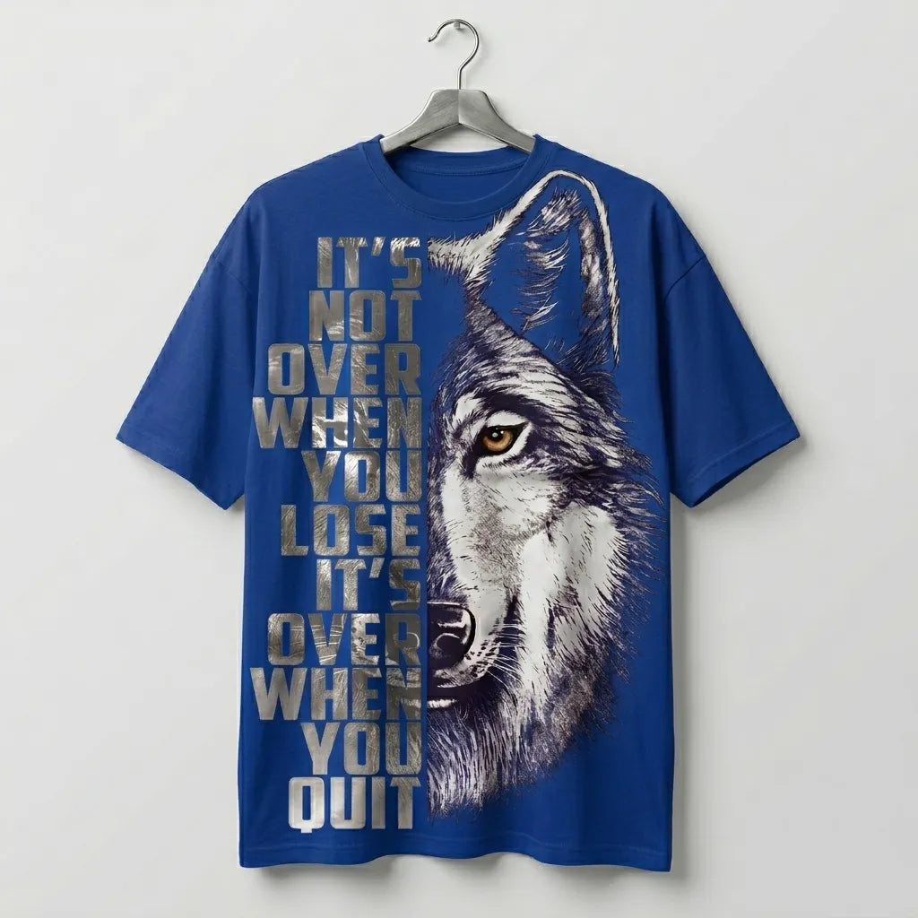 The "Alpha Spirit" Oversized Graphic Tee – Wolf Edition