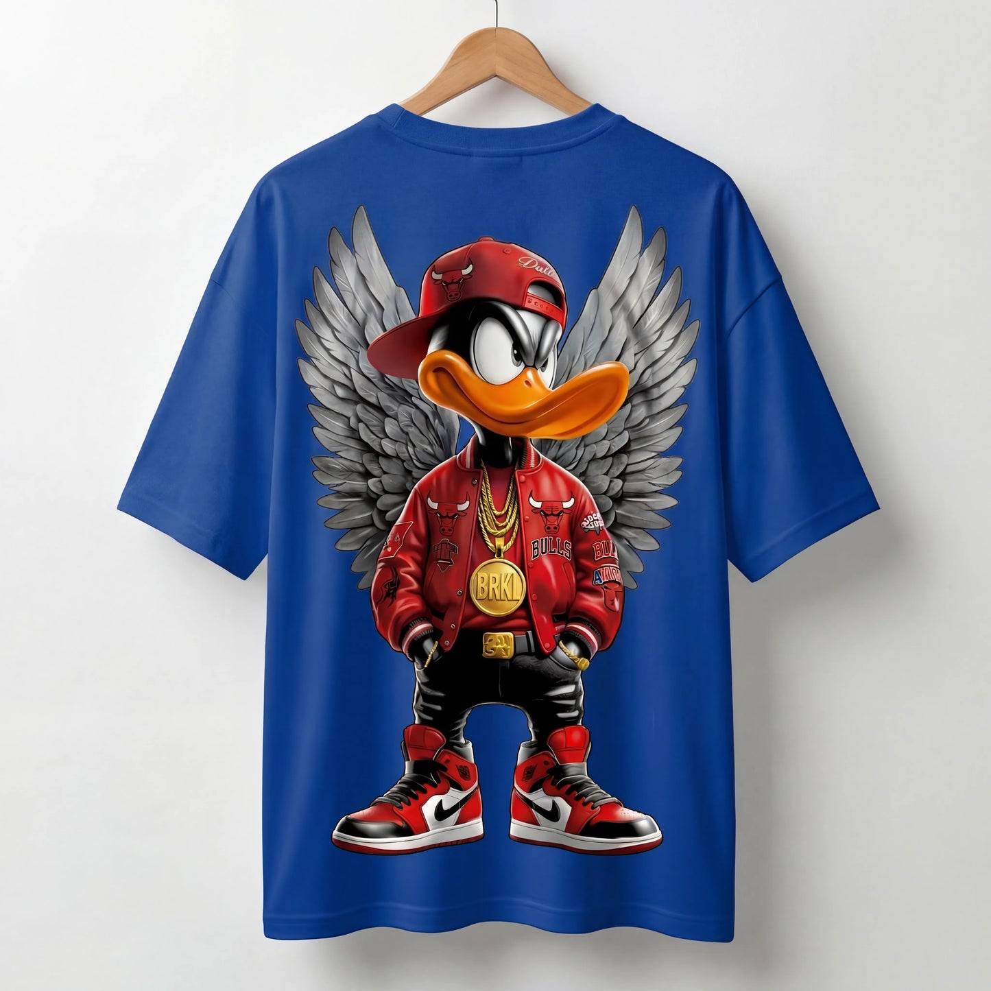 Bulls Character Graphic T-Shirt for Boys – Oversized Streetwear Tee | Marten Streetwear