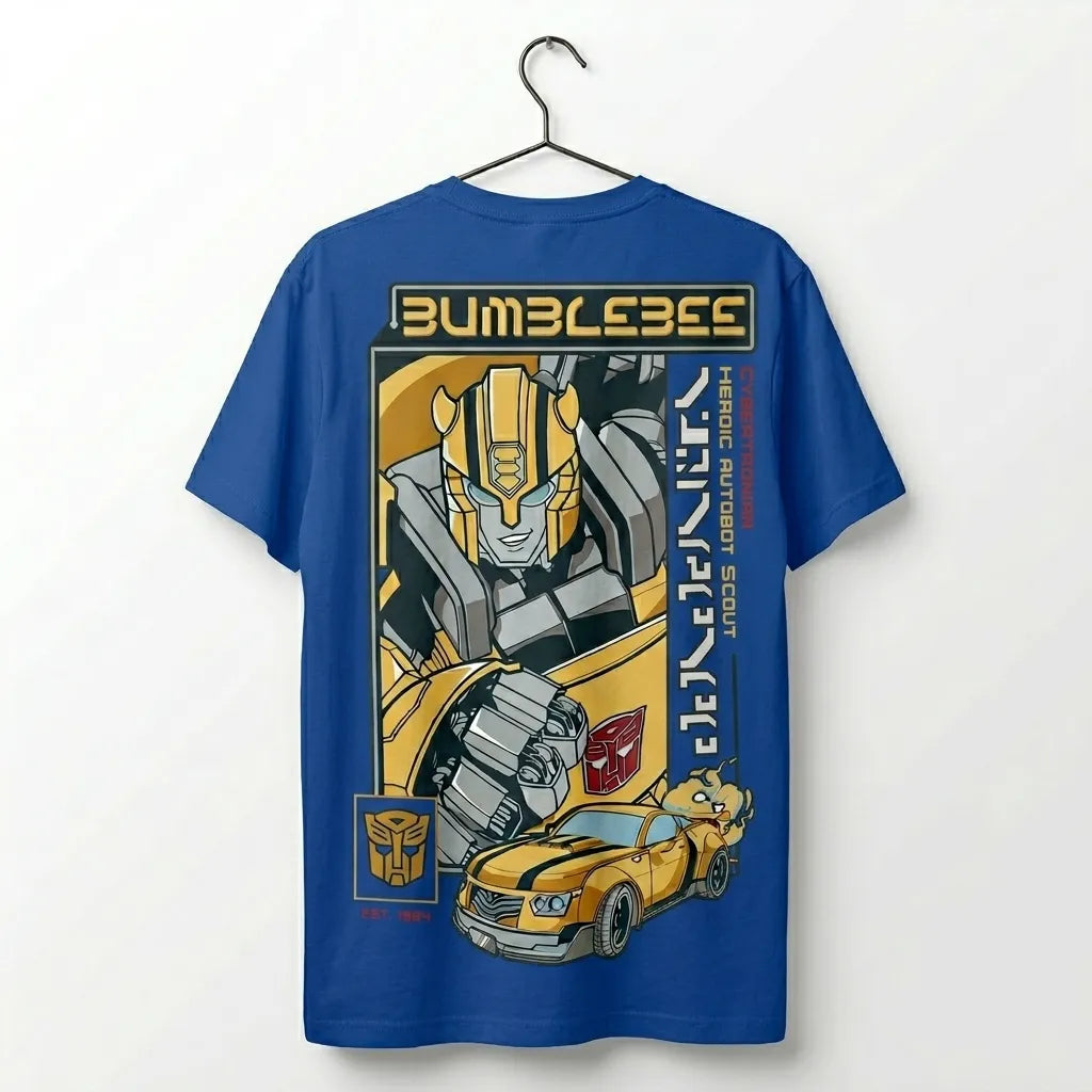 Marten Streetwear – Bumblebee "Heroic Autobot Scout" Oversized Drop Shoulder T-Shirt & Shorts fro kids