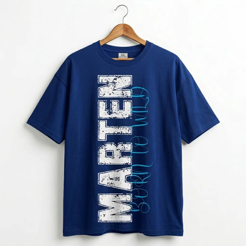 Marten Streetwear: The "Born to Wild" Heavyweight Oversized T-Shirt