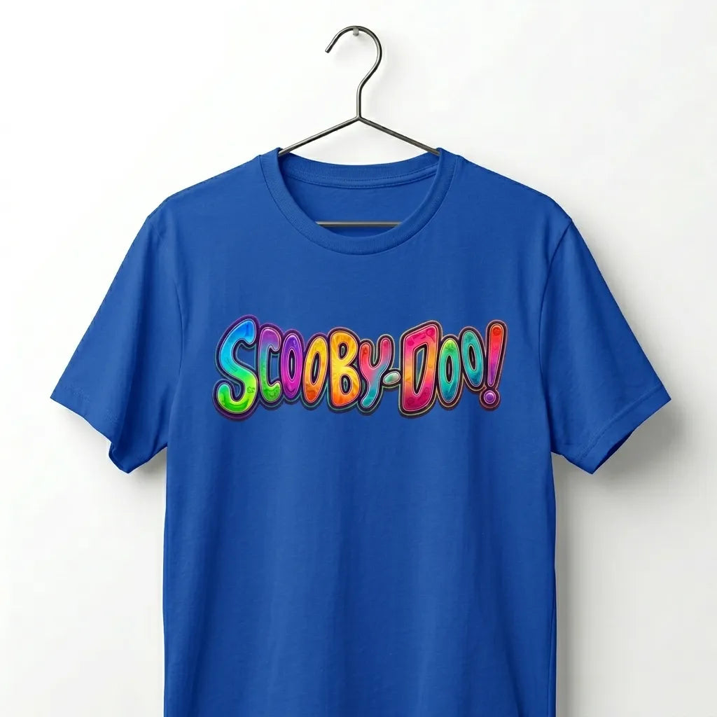 Scooby-Doo Graffiti Graphic Oversized T-Shirt - Black Drop Shoulder
