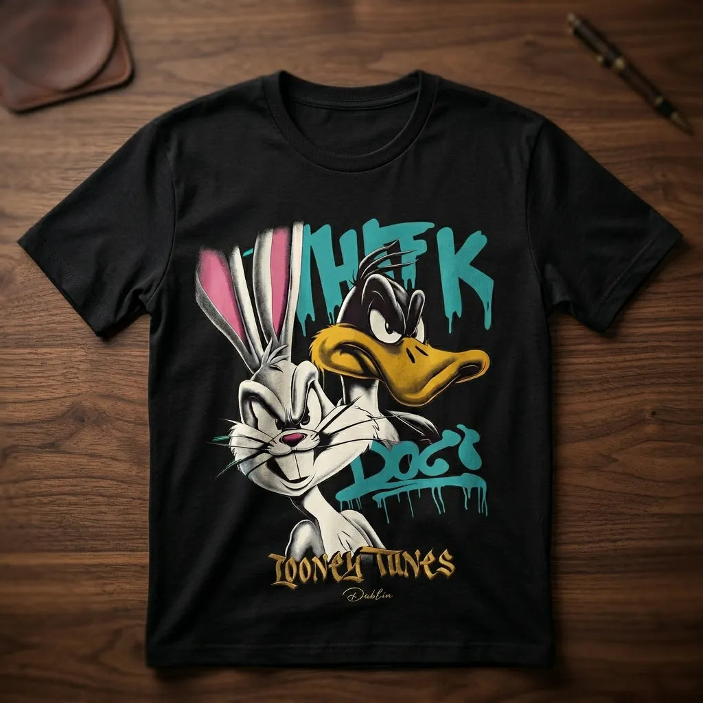 Oversized Cartoon Graphic Tee