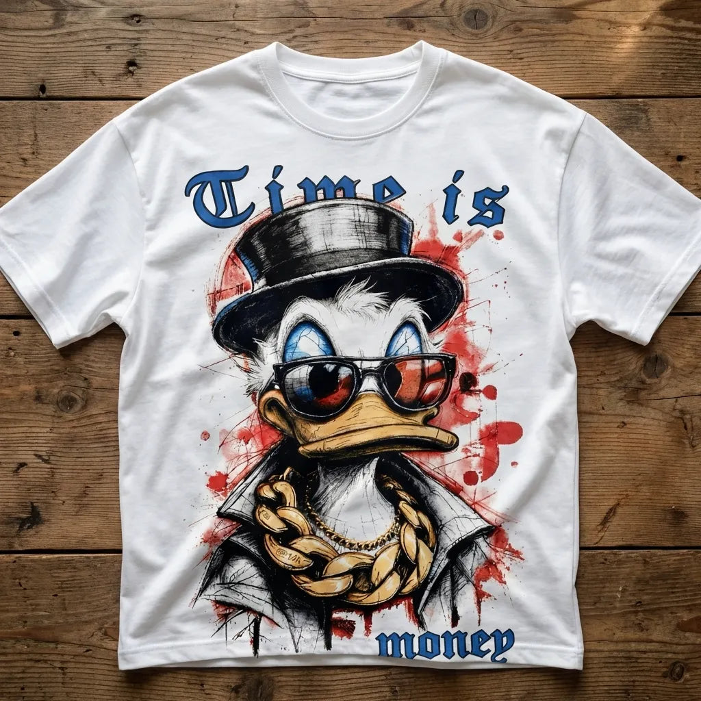 Marten Streetwear "Time is Money" Scrooge Oversized Tee