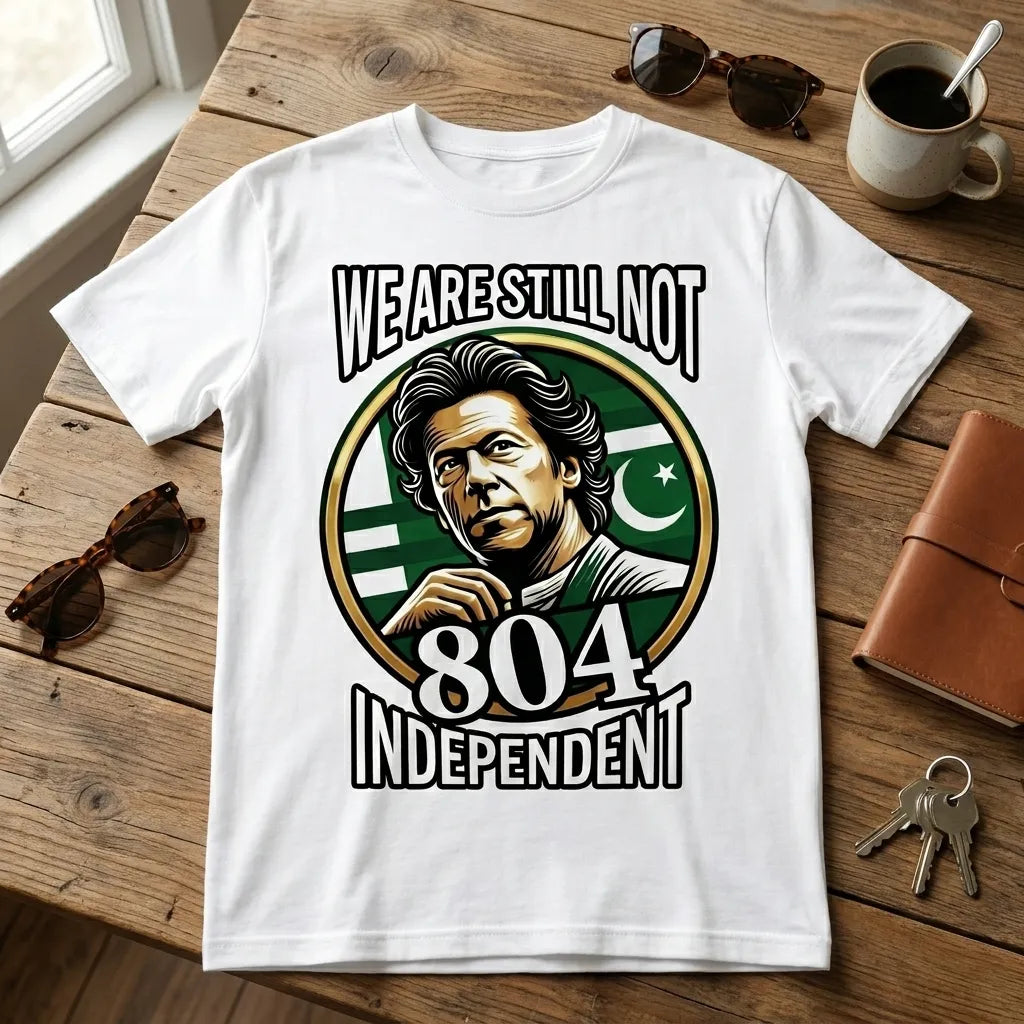 imran Khan Inspired 804 Independence Edition Oversized T-Shirt 