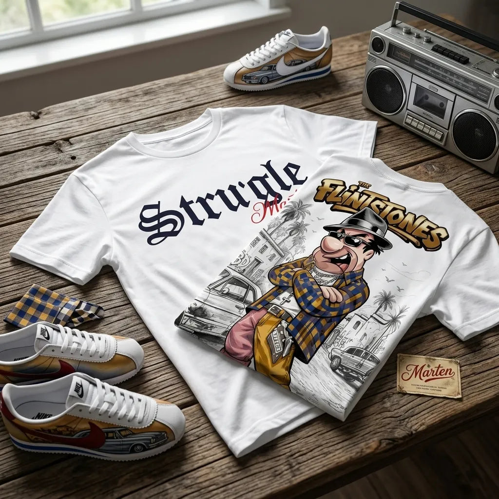 Marten "The Struggle" Flintstone Oversized Graphic Tee