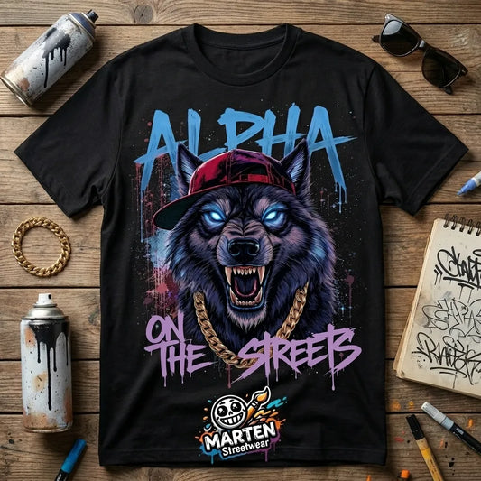 Alpha On The Streets Oversized Graphic T-Shirt