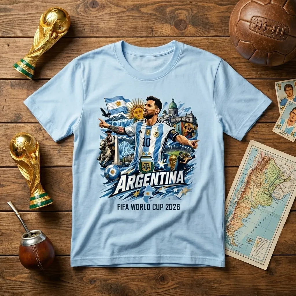 Argentina Football Graphic Oversized T-Shirt | Marten Streetwear Pakistan
