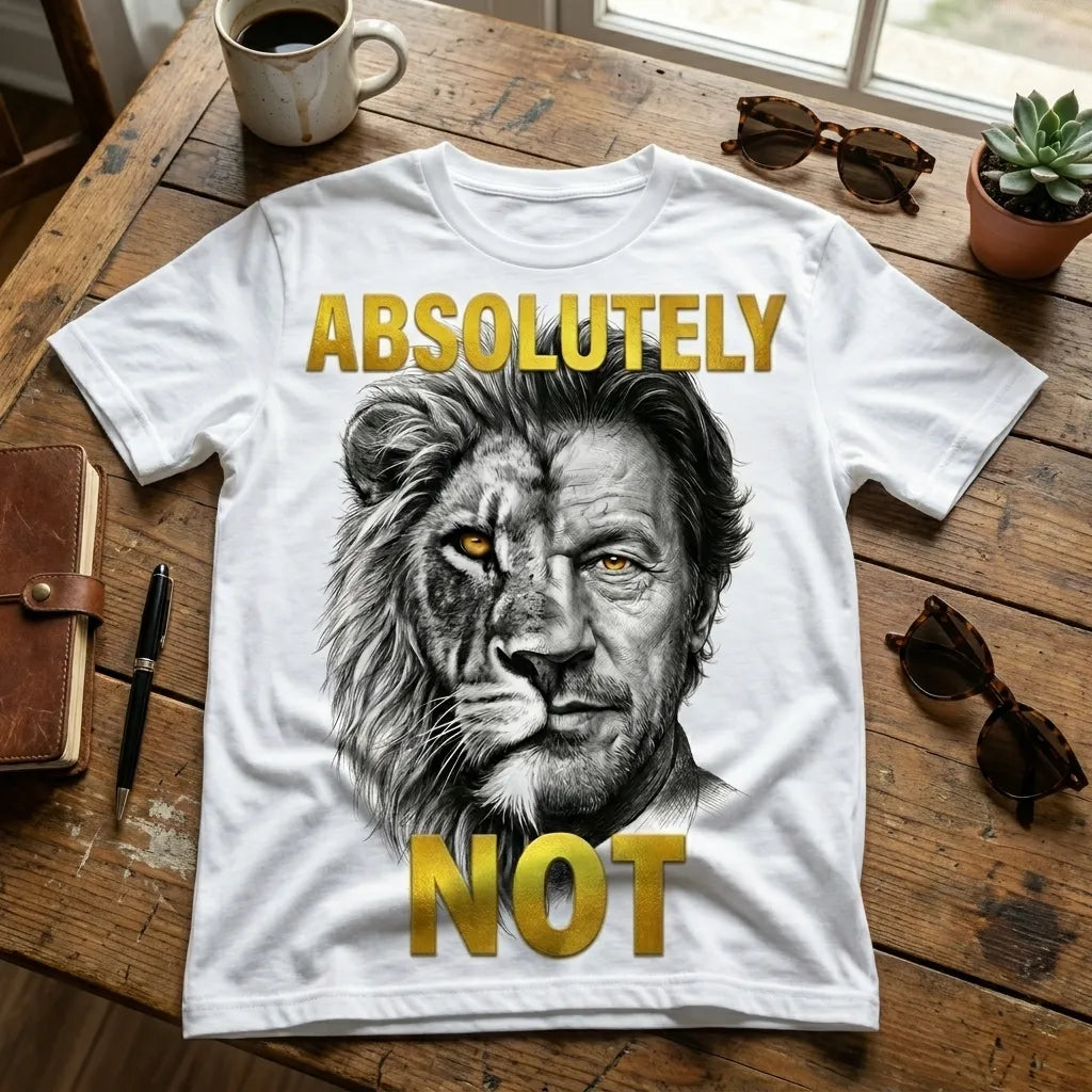 Marten Streetwear – Imran Khan “Absolutely Not” Premium Graphic Oversized T-Shirt