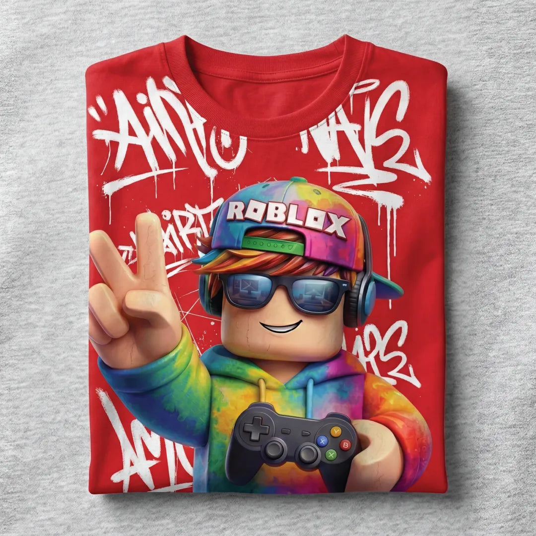 Marten Streetwear: "The Pixel Pro" Roblox-Inspired Urban Oversized Tee
