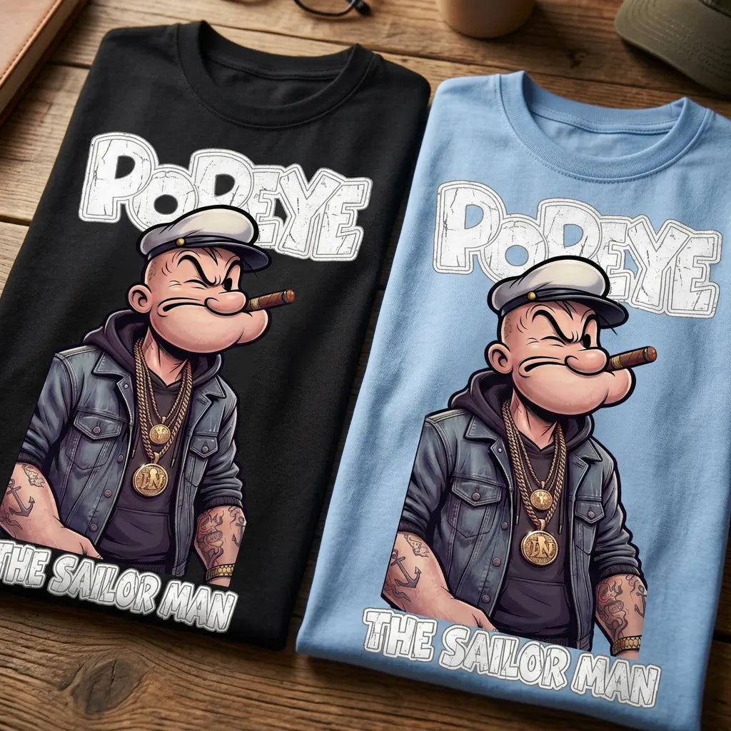 Popeye 'The Sailor Man ' Oversized Graphic Tee