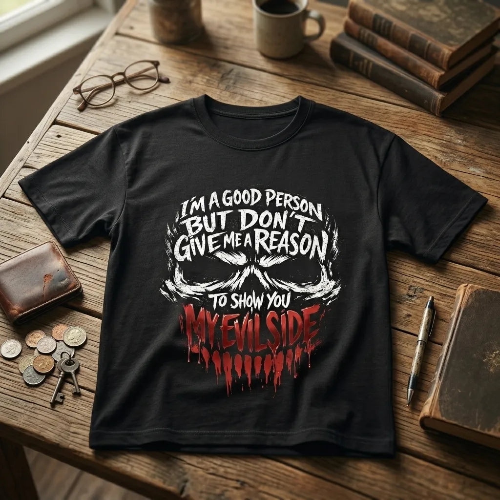 "The Evil Side" Premium Graphic Tee – Marten Streetwear