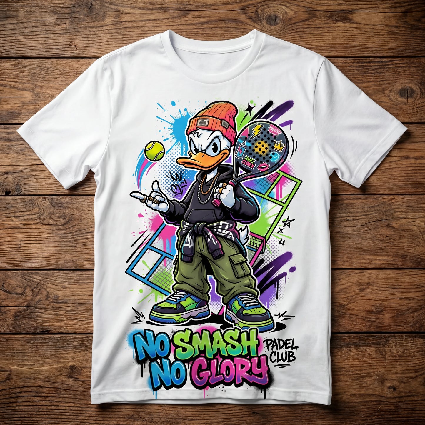No Smash No Glory – Street Padel Graphic T-Shirt (Unisex)