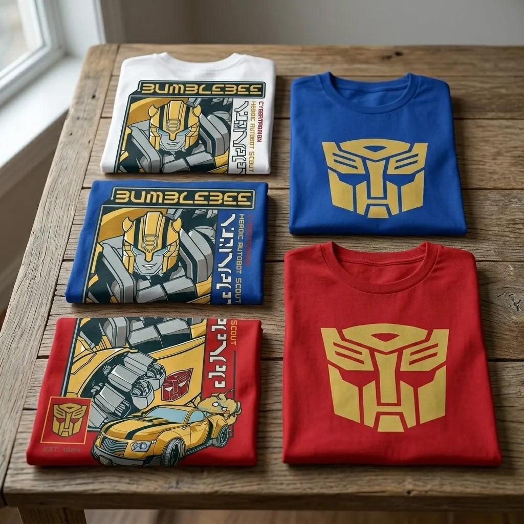 Marten Streetwear – Bumblebee "Heroic Autobot Scout" Oversized Drop Shoulder T-Shirt & Shorts fro kids