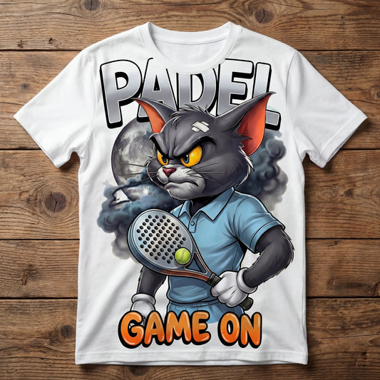 PADEL GAME ON" Tom & Jerry Cartoon T-Shirt - Men & Women