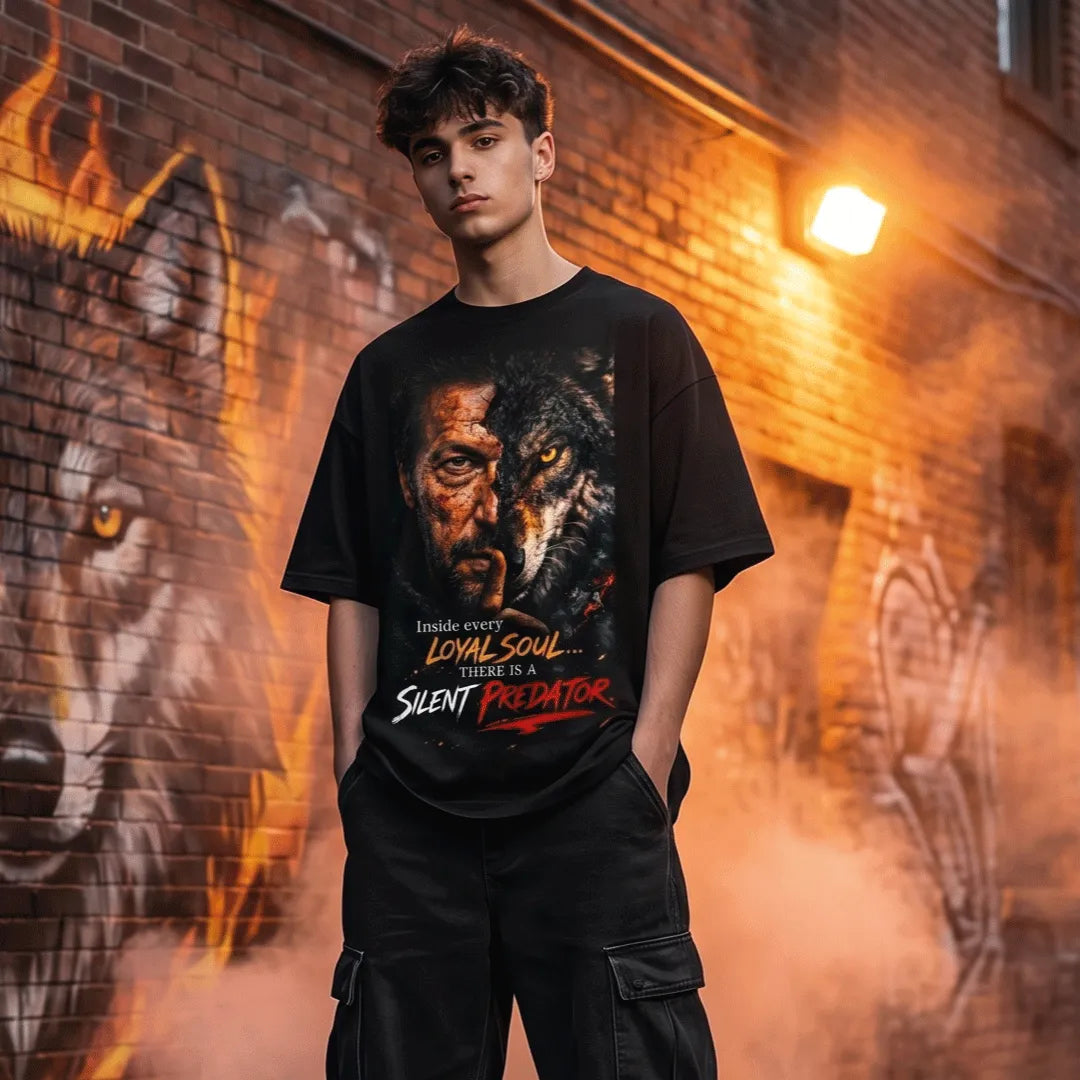 Loyal Soul Silent Predator Oversized T-Shirt – Inspired by Leadership, Courage & Resilience