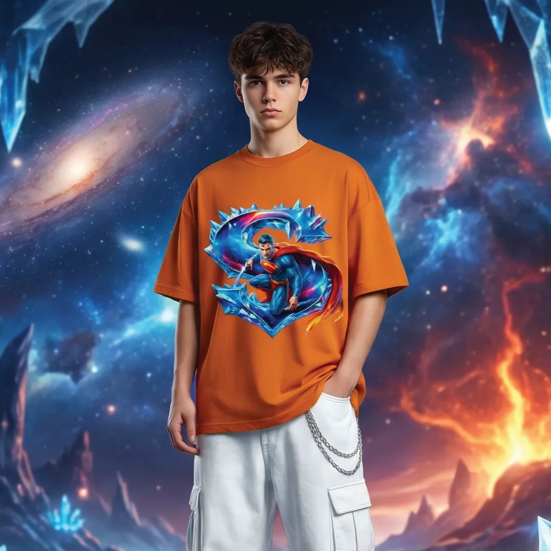 Superman Cosmic Edition Drop-Shoulder T-Shirt - Marten Streetwear