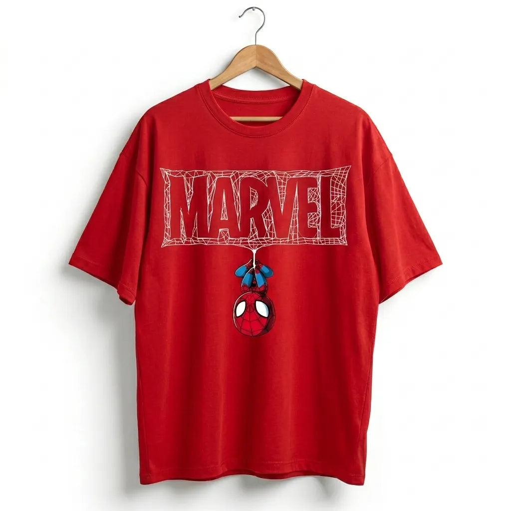 The Web-Slinger Oversized Tee – Marvel Edition