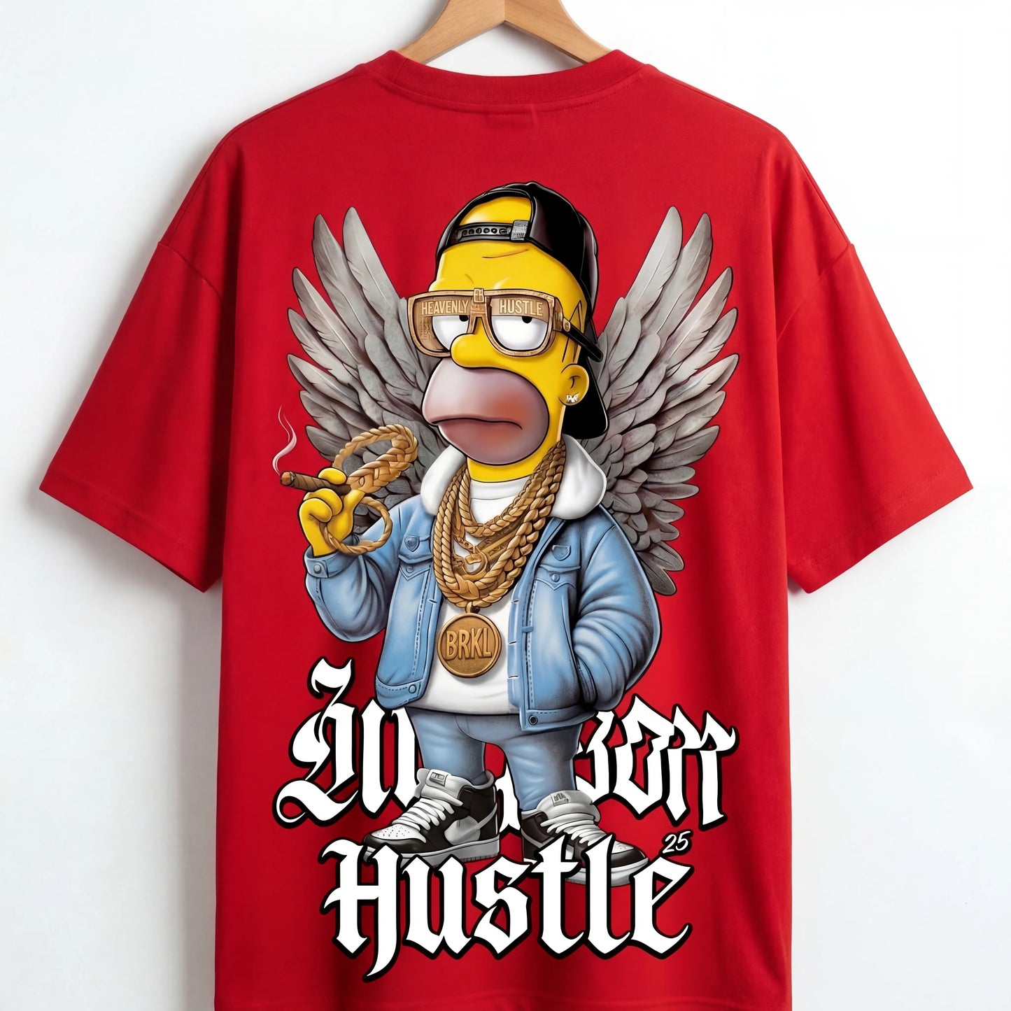 Simpson Character Graphic T-Shirt for Boys – Oversized Streetwear Tee | Marten Streetwear