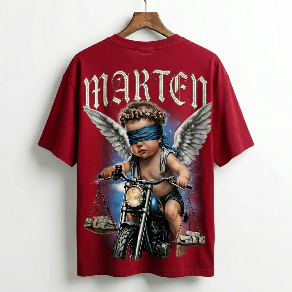 Marten Streetwear: The "Born to Wild" Heavyweight Oversized T-Shirt