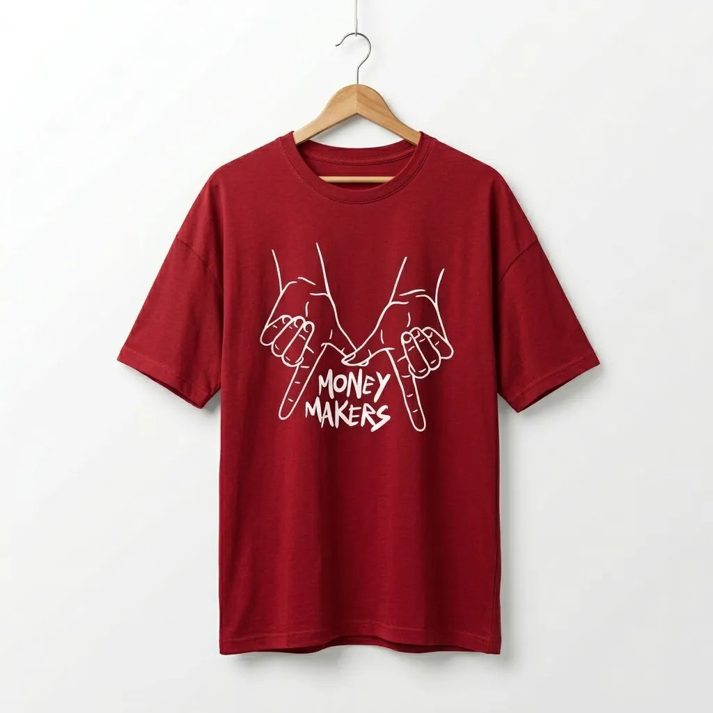 MONEY MAKERS // Signature Oversized Drop-Shoulder Tee