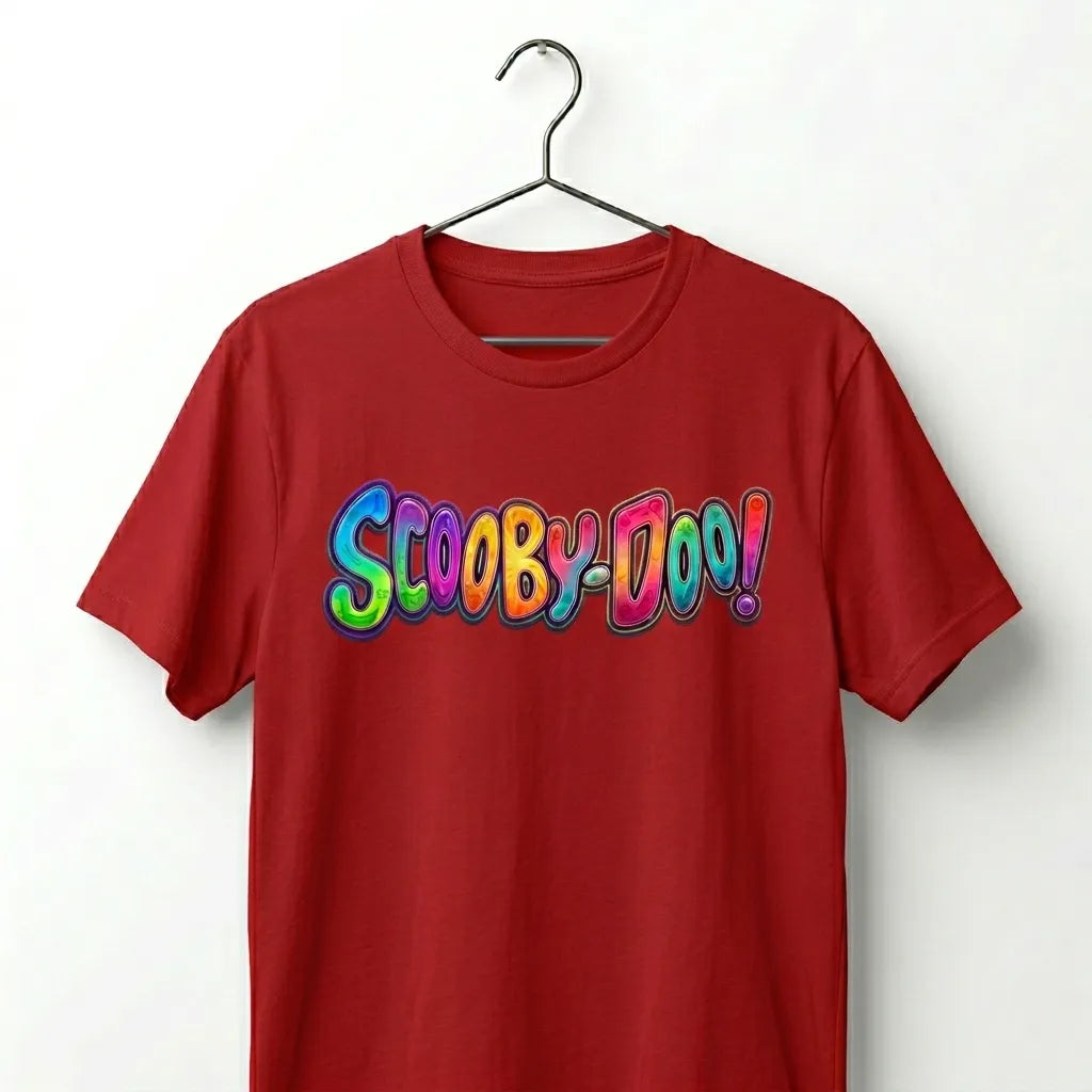 Scooby-Doo Graffiti Graphic Oversized T-Shirt - Black Drop Shoulder