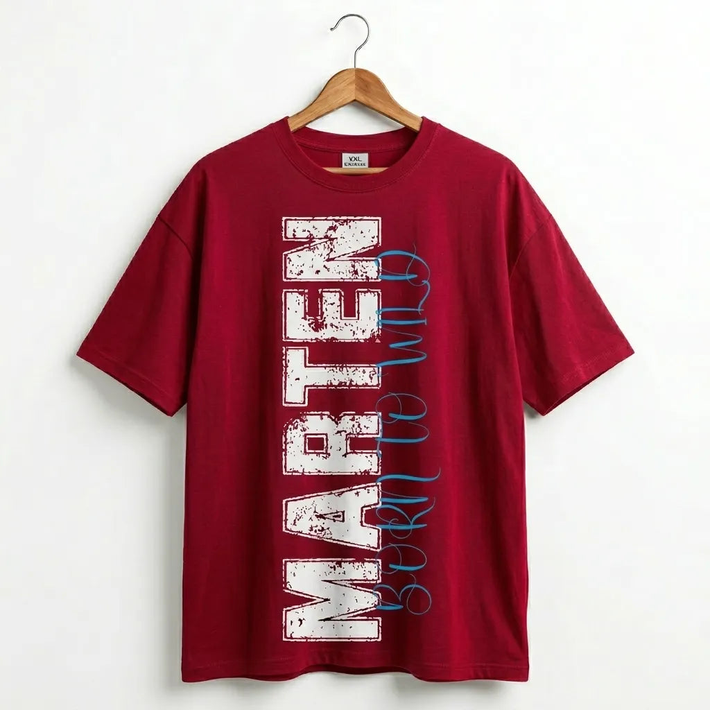 Marten Streetwear: The "Born to Wild" Heavyweight Oversized T-Shirt