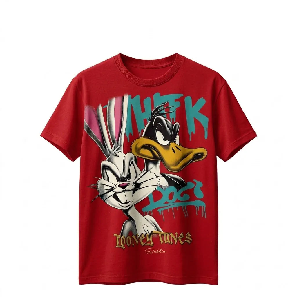 Oversized Cartoon Graphic Tee
